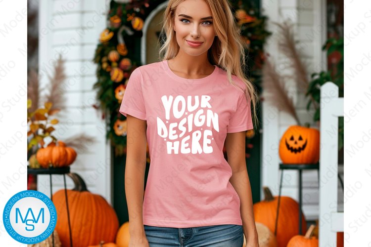 White Tshirt Mockup Image 10