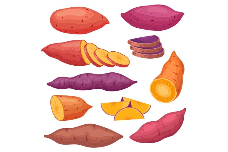 Sweet Potato Cartoon Image 2