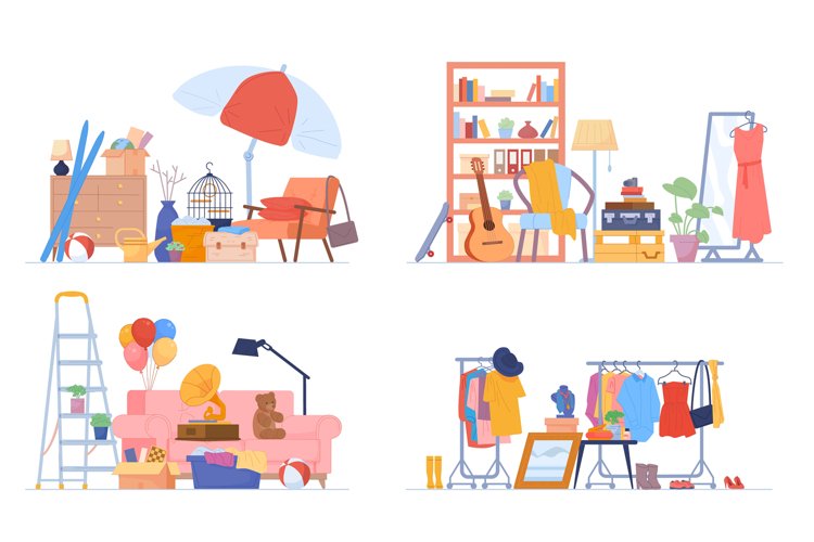 Garage things. Sale second hand stuff, storage antique item example image 1