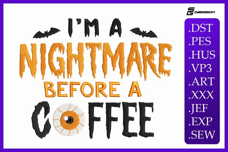 Coffee Embroidery Designs Image 7