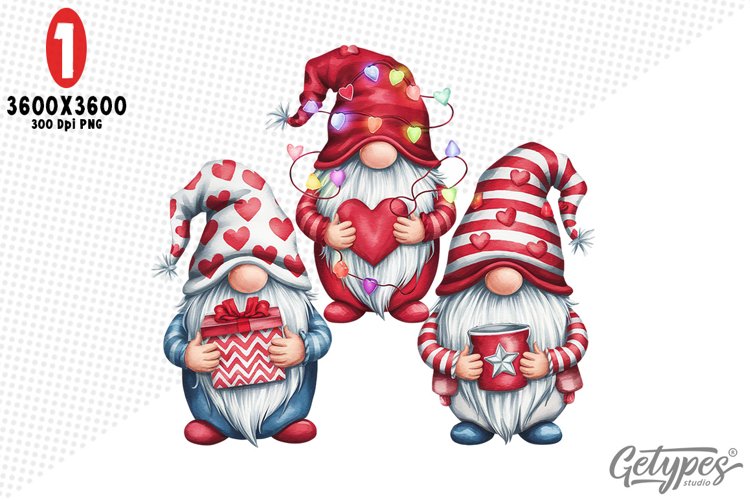 Valentine Gnome Clipart Image 6