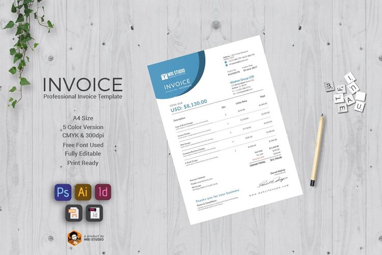 Invoice example image 1