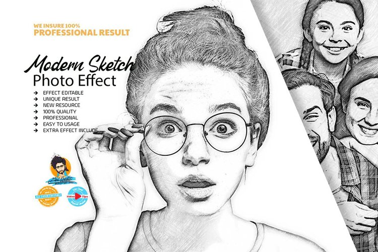 Modern Sketch Photo Plugin example image 1