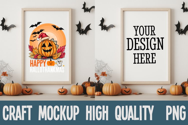 Vintage Sign Mockup, Sign Mockup-Halloween-Themed PNG