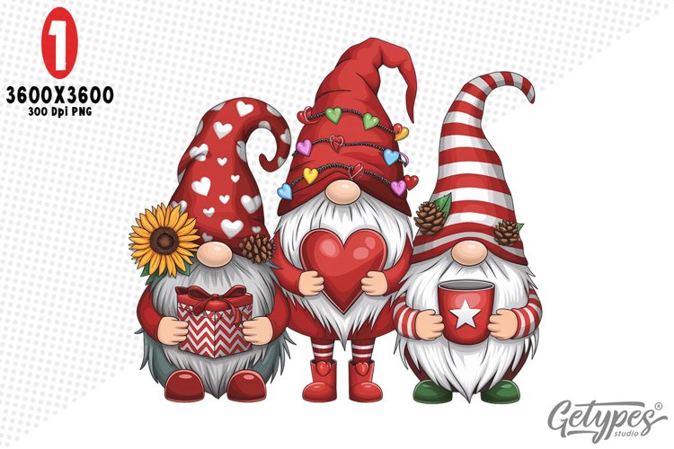 Valentine Gnome Clipart Image 5