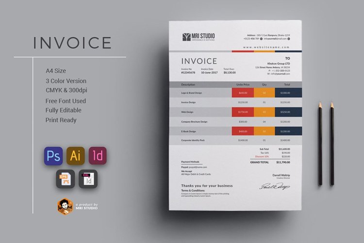 Invoice example image 1