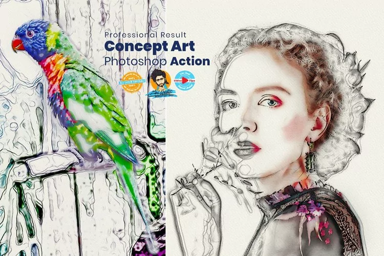 Concept Art Photoshop Action