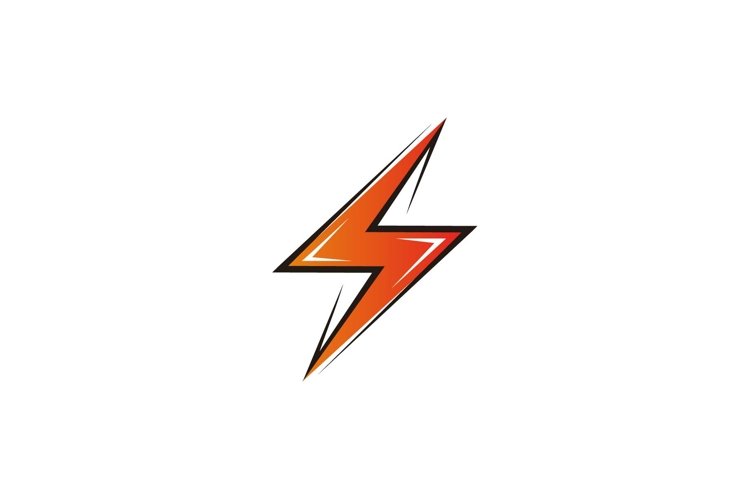 Thunder Electricity Flash Energy Power Logo Icon Vector