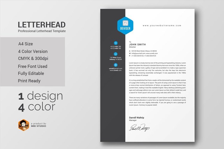 Letterhead example image 1