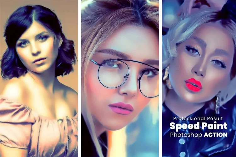 Speed Paint Photoshop Action