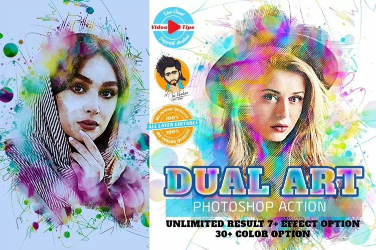 Dual Art Photoshop Action