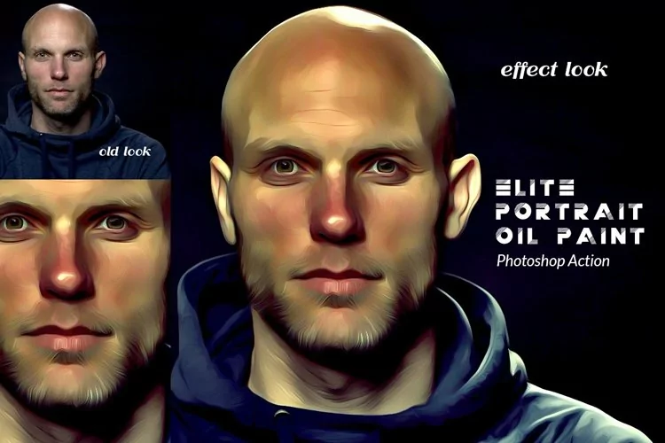 Elite Portrait Oil Paint Ps Action