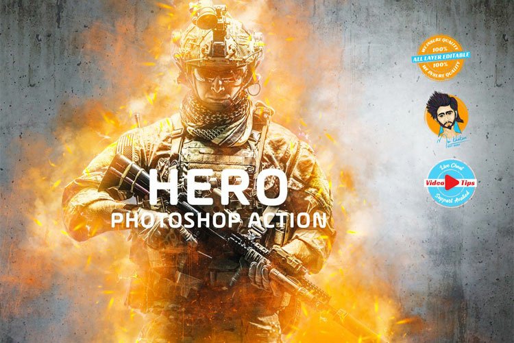 Fire Photo Effect Photoshop Action