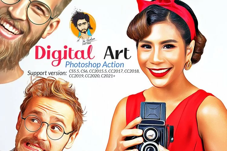 Digital Art Photoshop Action