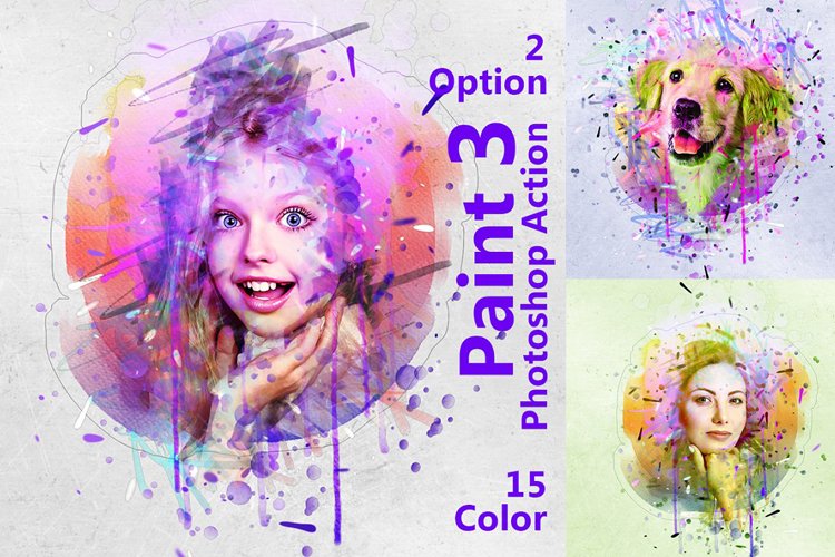 Paint Photoshop Action example image 1