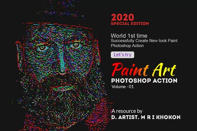 Colorful Pixel Art Action