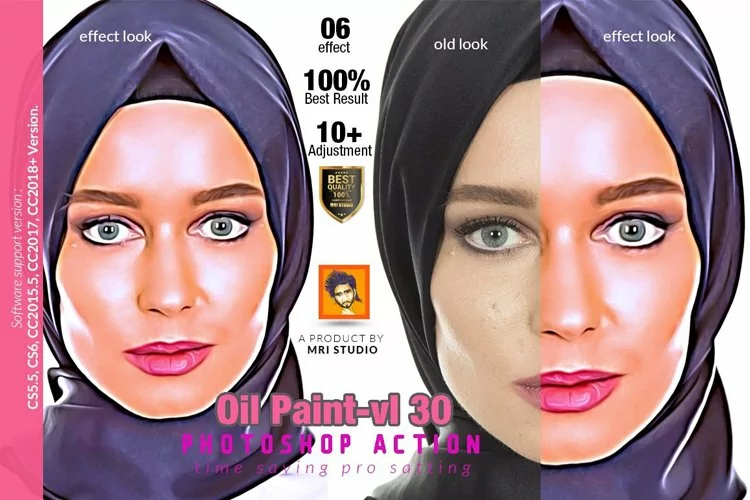 Oil Paint Photoshop Action