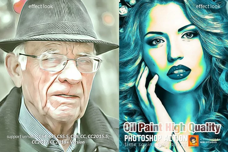 Oil Paint High Quality Action