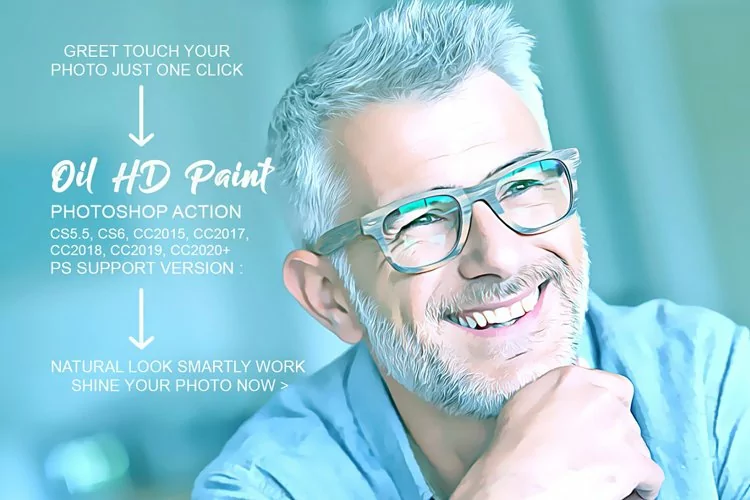 Oil HD Paint Photoshop Action