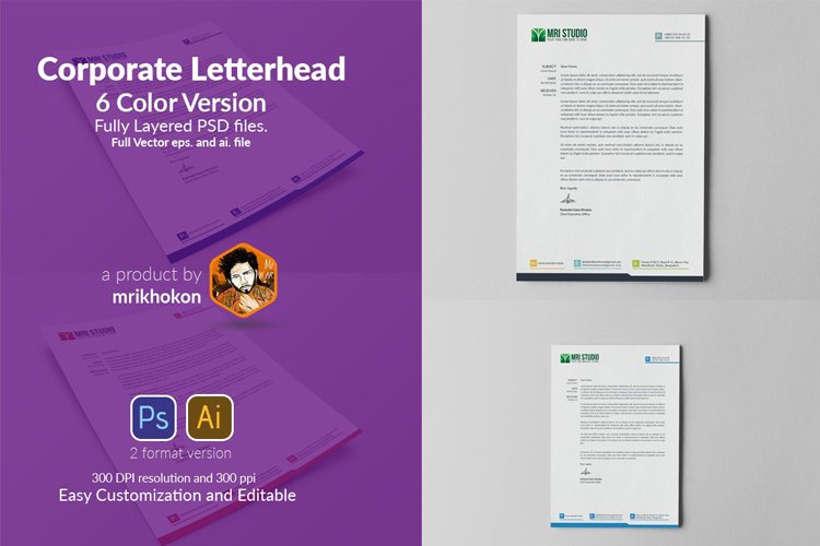 Corporate Letterhead example image 1