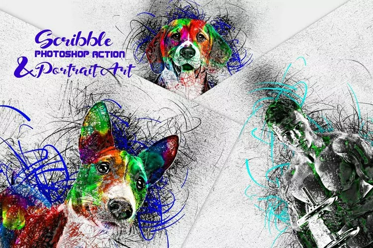 Scribble Portrait Art Effect