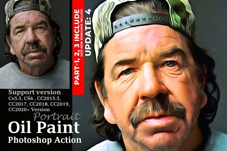 Portrait Oil Painting Action