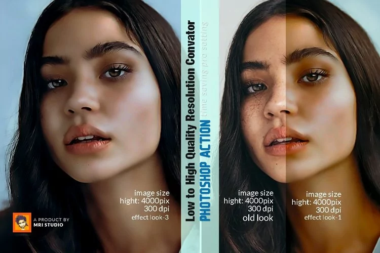 Low to High Quality Photoshop Action