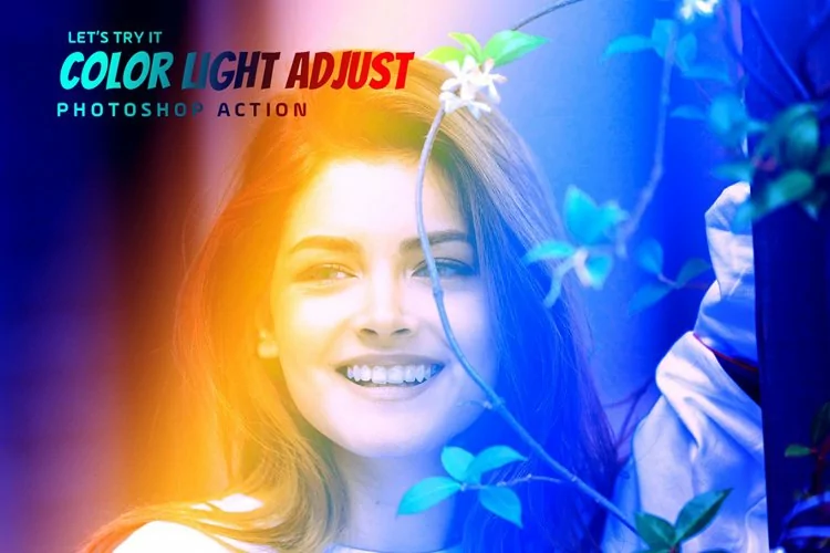 Color Light Adjust Photoshop Action