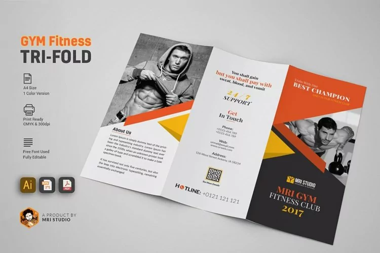 GYM Tri Fold Brochure