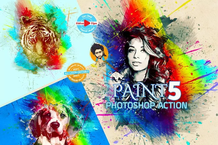 Paint Photoshop Action