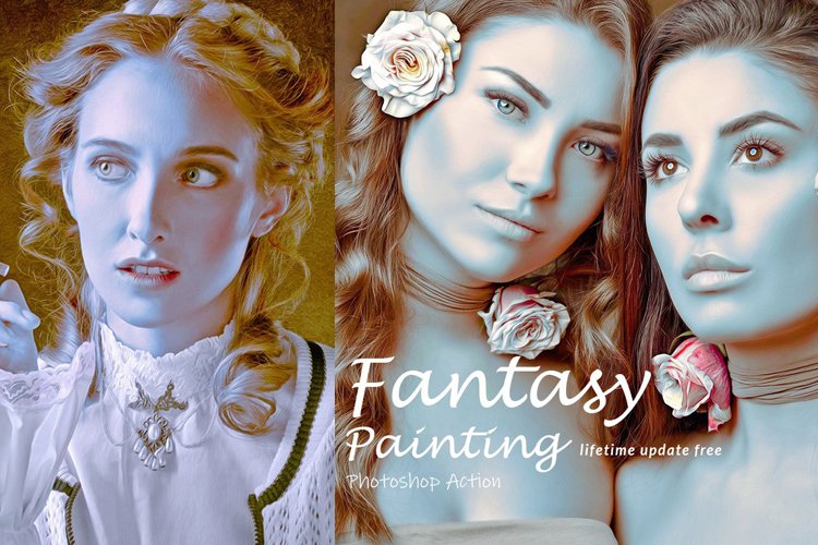 Fantasy Painting Photoshop Action example image 1