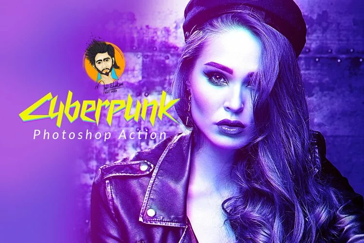 Cyberpunk Photoshop Action
