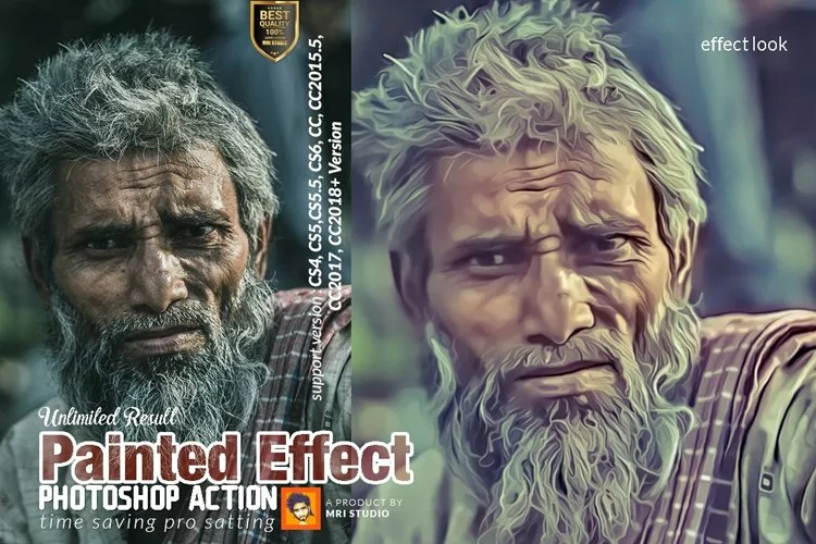 Painted Effect Photoshop Action
