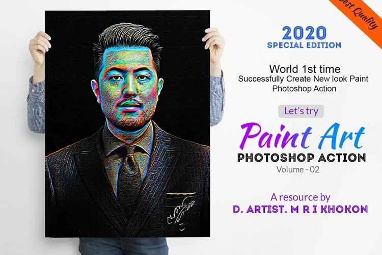 Colorful Paint Art Photoshop Action