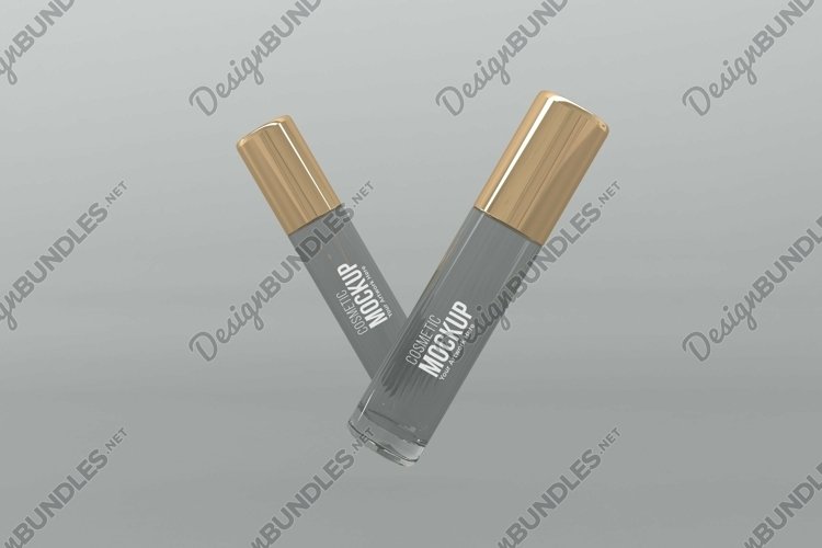 Cosmetic Two Bottle Mockup