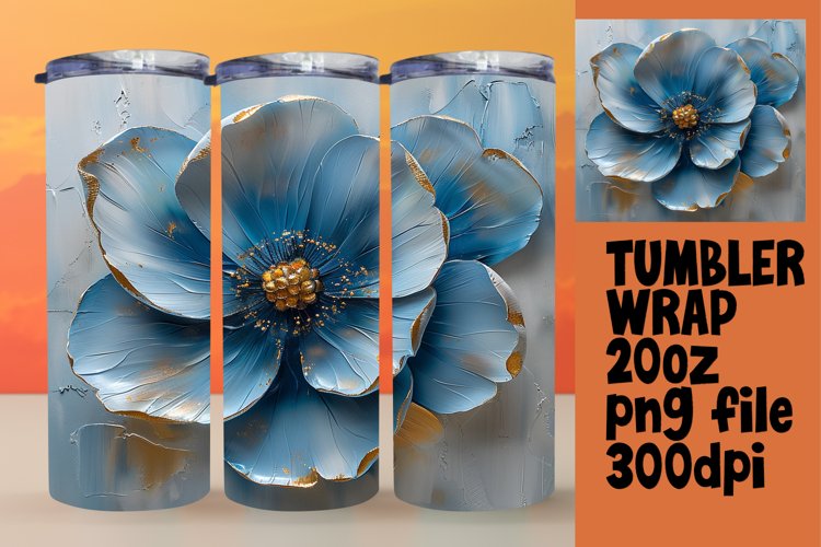 Spring Blossom Bliss: Sublimated Tumbler Art example image 1