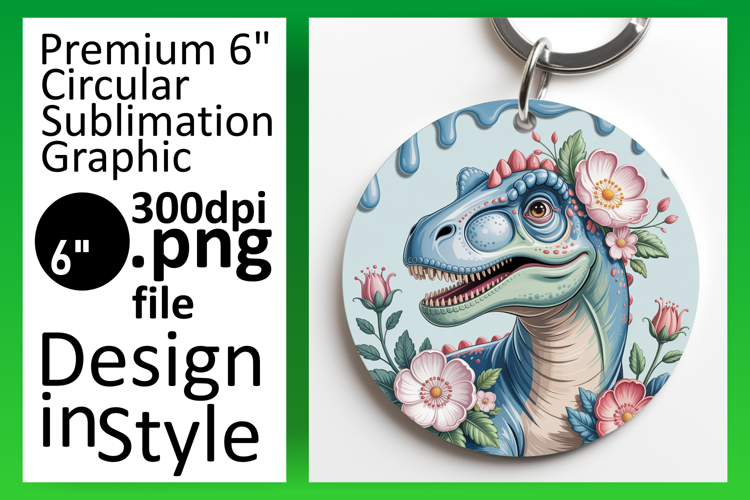 Cute Circle Design Car Coaster PNG , Cute Dino