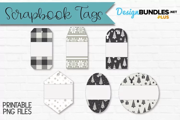 Christmas Scrapbook Tags | Gift Tags | Wine Labels
