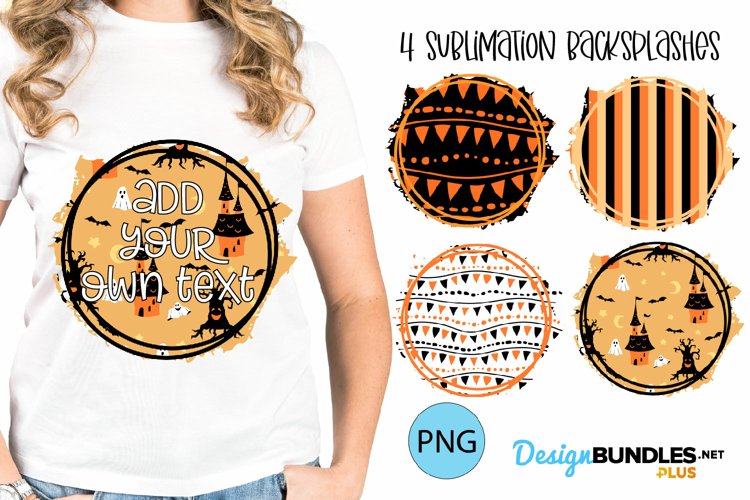 Halloween Sublimation Backgrounds Backsplash Circle