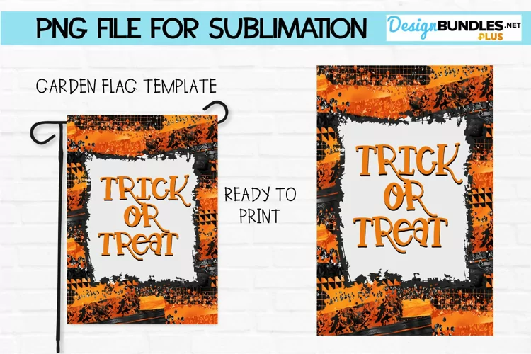 Halloween Garden Flag Sublimation Trick or Treat