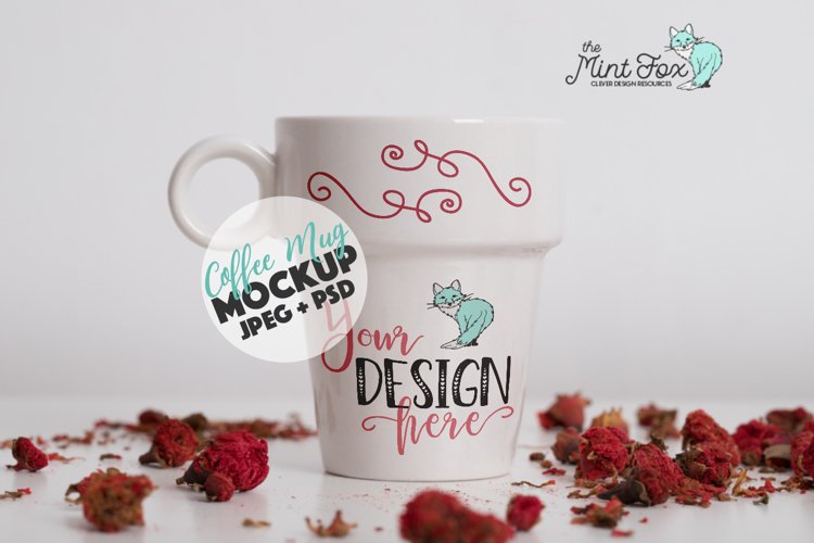 Coffee Mug Mockup | PSD & JPG Coffee Cup Mock Up example image 1