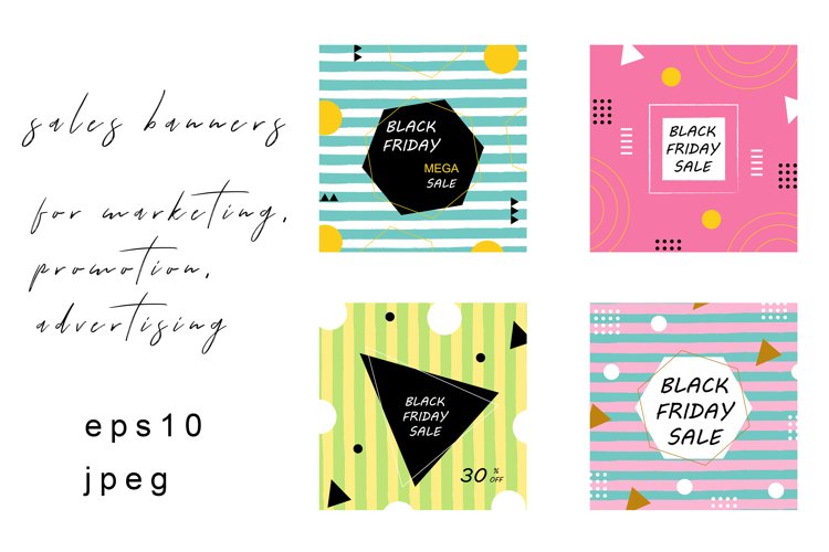 Black Friday Sales Offer Banners