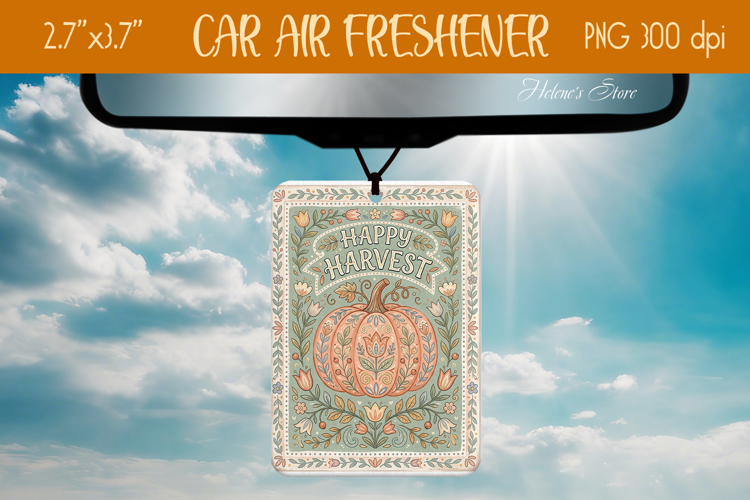 Happy Harvest Air Freshener Car design png|Fall Pumpkin Farm