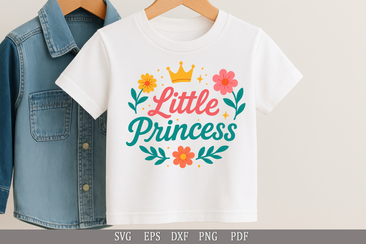 Little Princess - SVG Cute Design for Baby Girls Apparel