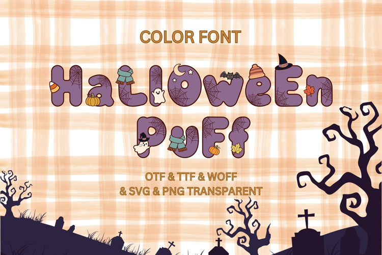 Halloween Puff - Color Font