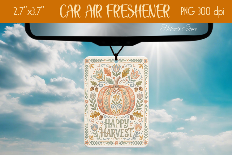 Happy Harvest Air Freshener Car design png|Fall Pumpkin Farm