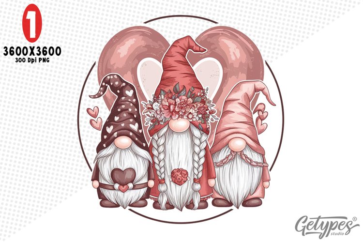 Valentine Gnome Clipart Image 3