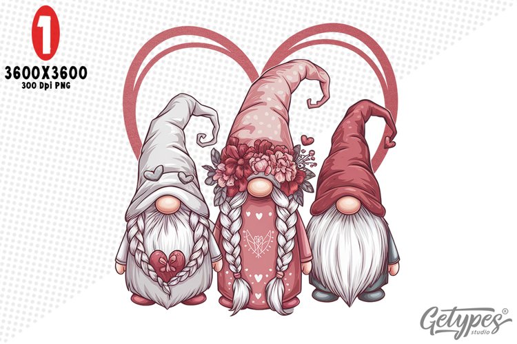 Valentine Gnome Clipart