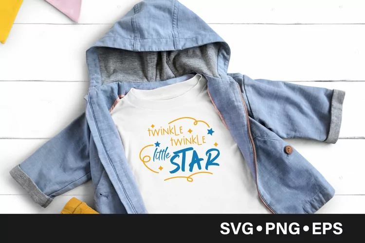 Twinkle little star quote svg