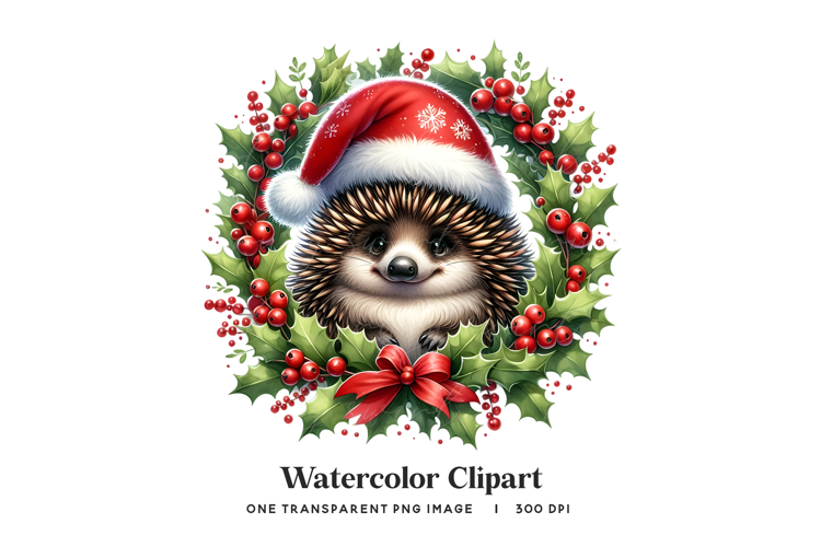 Christmas Wreath Graphic Image 4